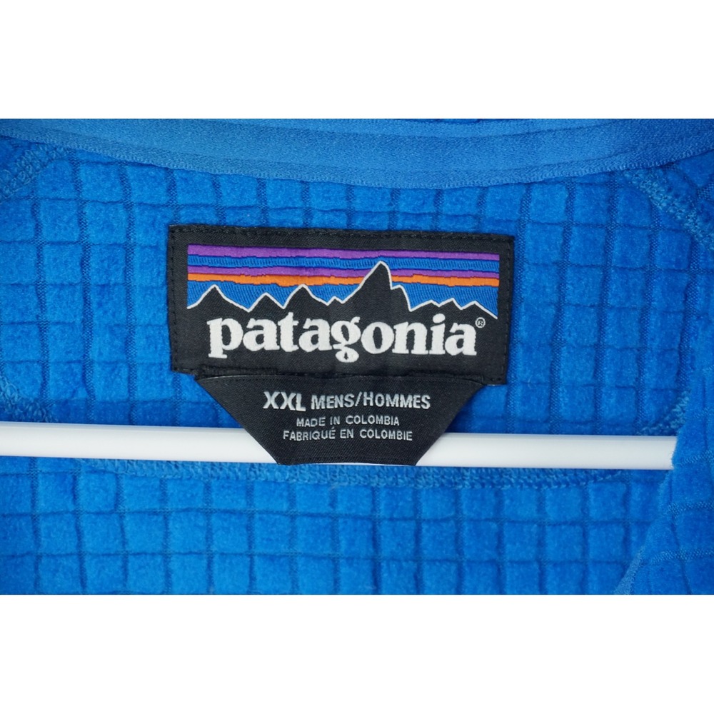 Patagonia R1 Jacket Mens 2XL Blue 1/2 Half Zip Pullover Polartec‎ Fleece Outdoor - Picture 5 of 7